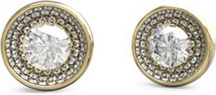 Guess Unique Solitaire Gold Plated Earrings JUBE03396JWYGT/U (Surgical steel)