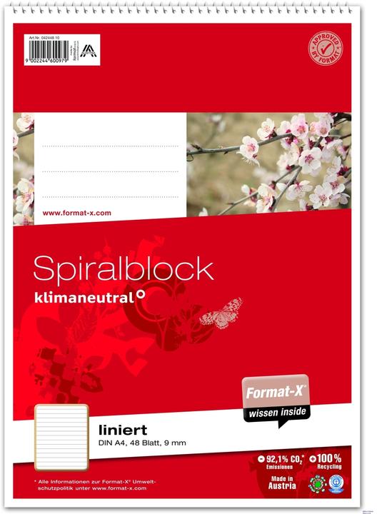 Immagine prodotto Format-x Blocchi a spirale (A4, Righe)