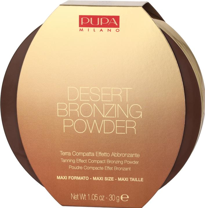 Actual product image Pupa Milano Desert Bronzing Powder 003 Amber Light 30g (003 Amber Light, Bronzer, 30 g)