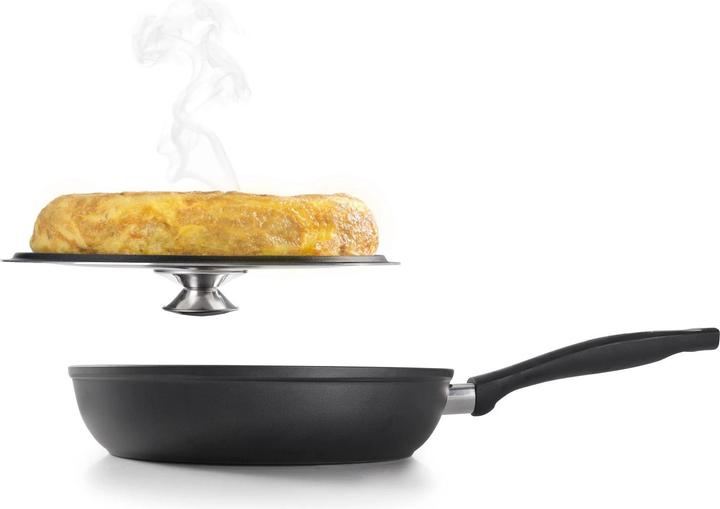 Image du produit Ibili Poêle avec couvercle New Induplus 26 cm Idéal pour retourner les tortillas (Poêle à frire, Acier inoxydable)