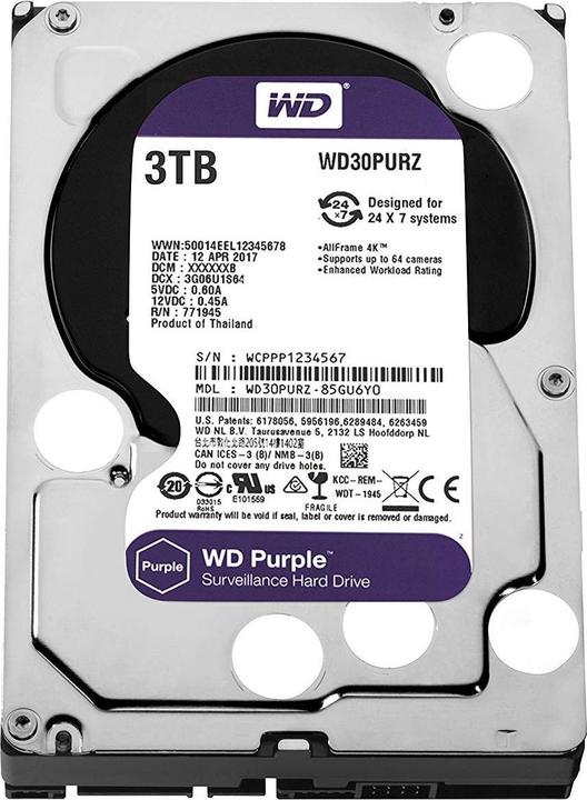 Productafbeelding WD Paars (3 TB, 3.5")