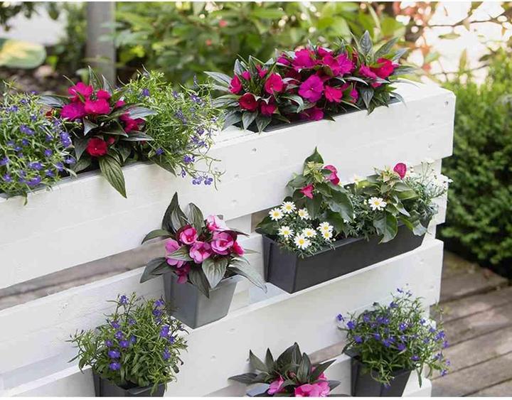 Actual product image Geli Palettenblumenkasten Easy 37 x 10 x 10 cm anthrazit (10 cm)