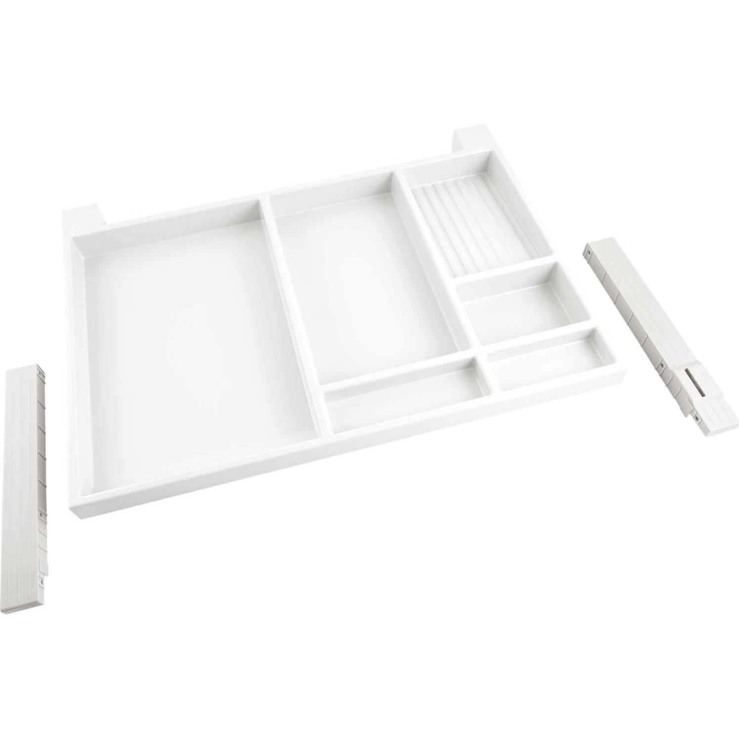 Ninka, Schreibtisch Accessoire, Utensilien-Auszug, Breite 566 mm, Höhe 36 mm, Polystyrol weissgrau