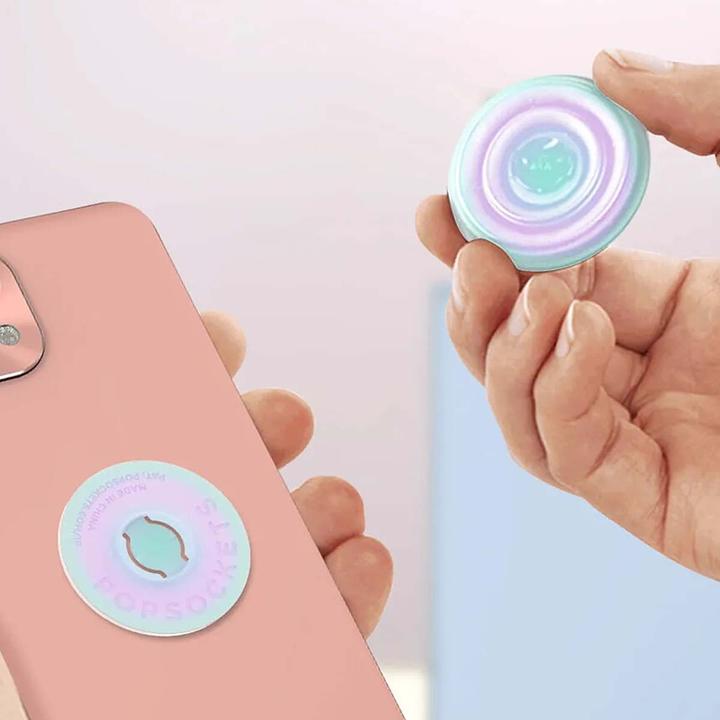Produktbild PopSockets Clear Iridescent PopGrip
