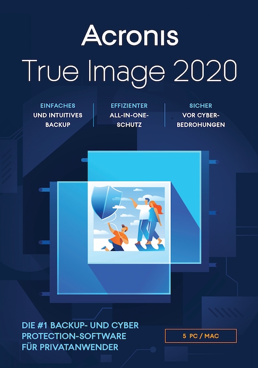 Produktbild Acronis True Image 2020 Premium Subscription (1 User, 5 Geräte/User, 12 Monate)