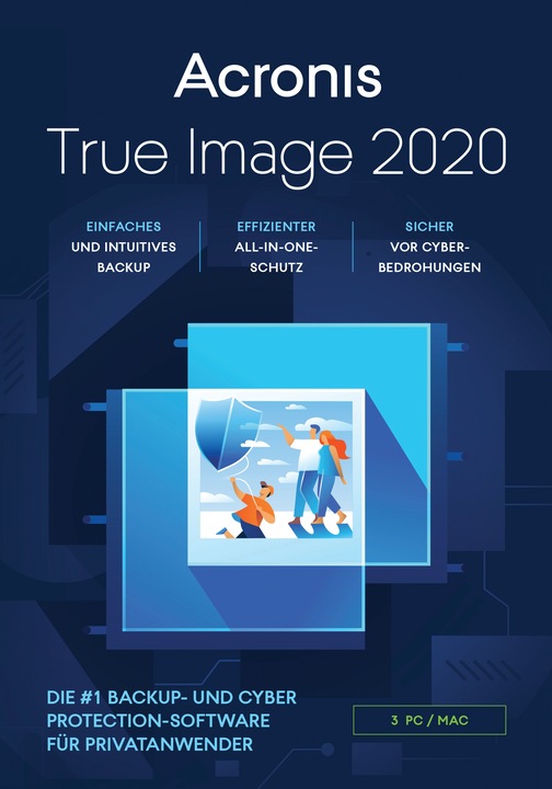 Produktbild Acronis True Image 2020 Advanced Subscription 3 Devices 250GB (1 User, 3 Geräte/User, 12 Monate)
