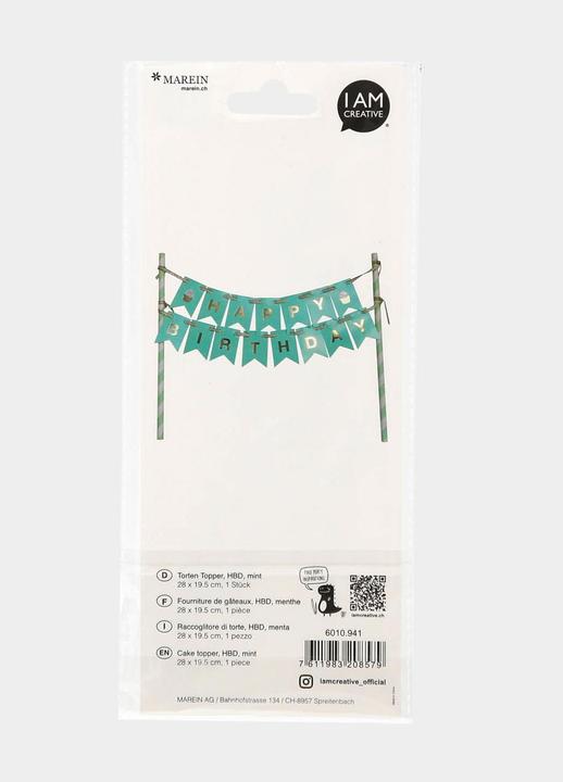 Actual product image I Am Creative Cake Topper