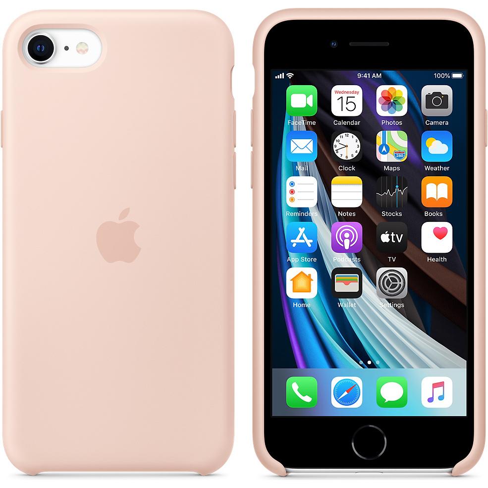 Thumbnail - Apple Silikon Case (Apple iPhone SE (2nd Gen)), Smartphone Hülle, Pink