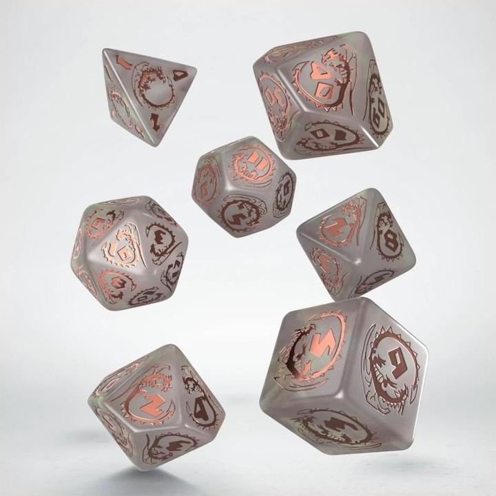 Q Workshop SDRA4T - Dragons Dice Set, Quartz