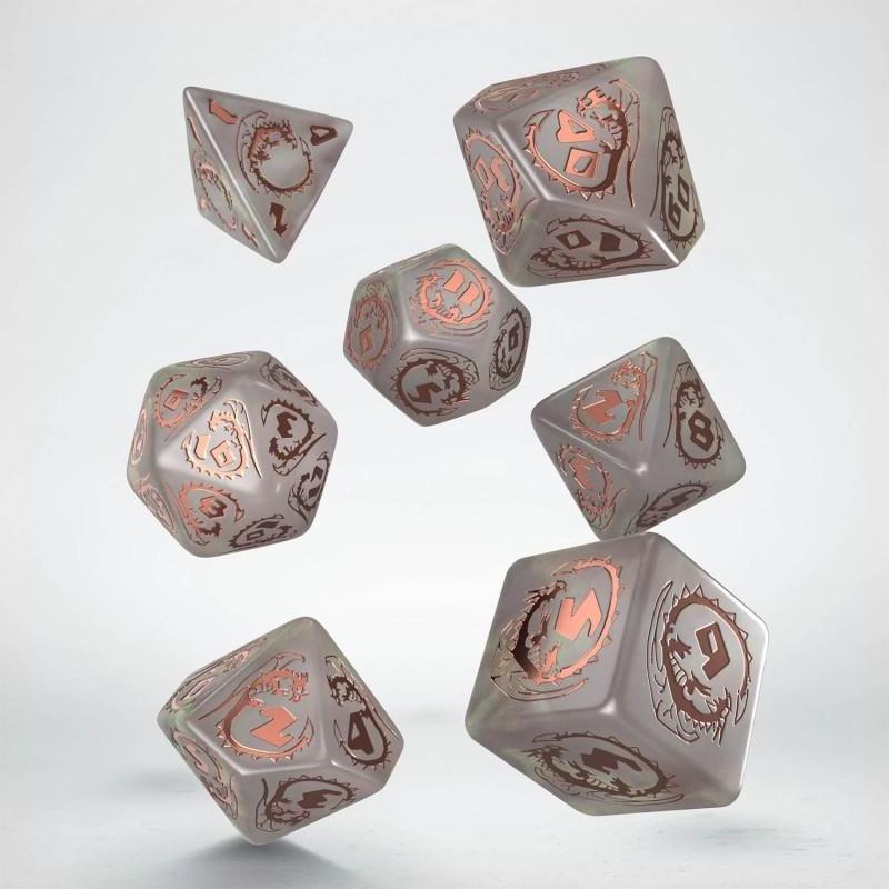 Q Workshop SDRA4T - Dragons Würfel Set, Quarz