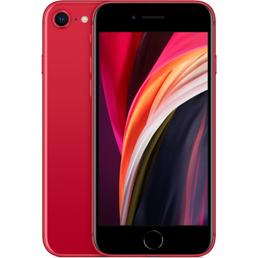 Apple iPhone SE (2nd Gen) (128 GB, (PRODUCT)​RED, 4.70", SIM + eSIM, 4G), Smartphone, Rot