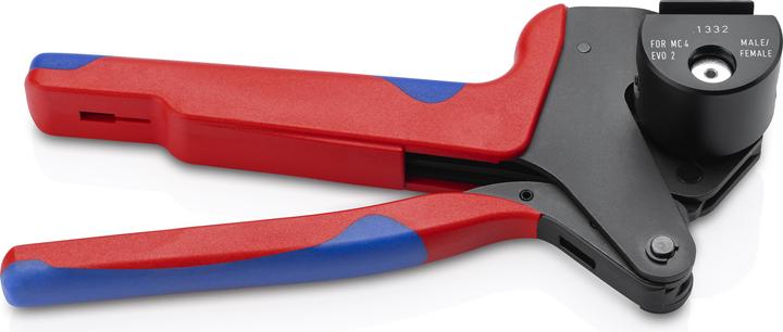 Produktbild Knipex Crimp-Systemzange 97 43 66 EVO (rot/blau, f?r EVO 2 Solar-Steckverbinder) (200 mm)