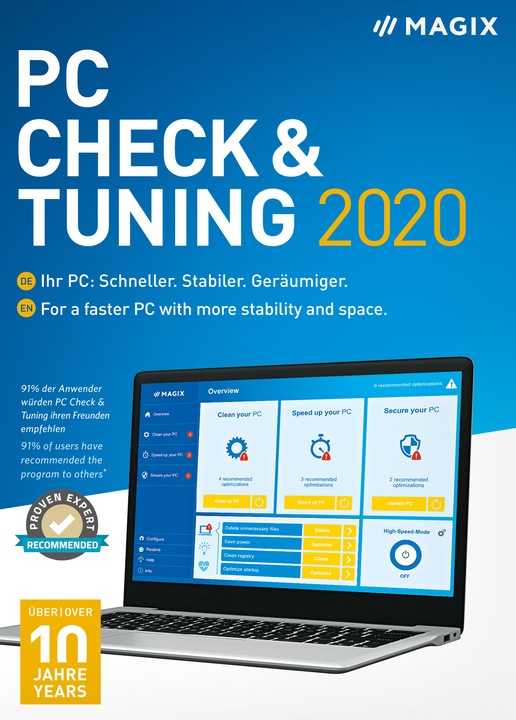 Immagine prodotto Magix PC Check Tuning 2020 (1 Utente, Senza limiti)