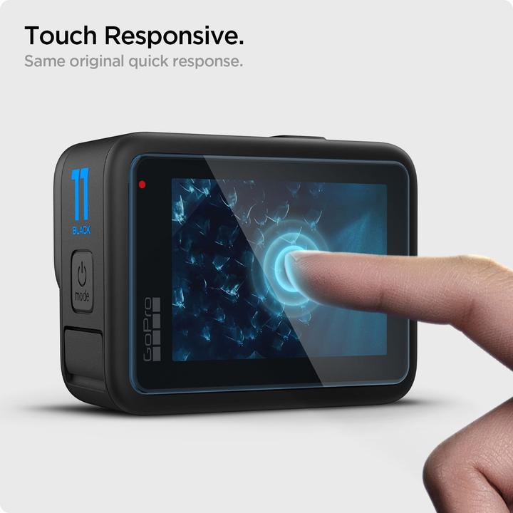 Actual product image Spigen GlasTR Slim + Film 2-Set - Zestaw szkieł i folii do GoPro Hero 12 / 11 / 10 / 9 (2 zestawy) (Hero 9, Hero 11, Hero 10, Hero 12)