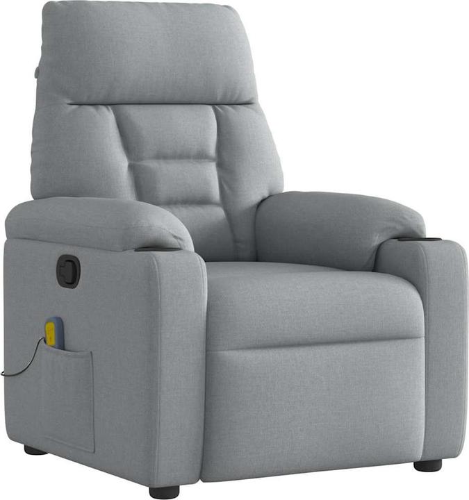 Immagine prodotto vidaXL Sedia da massaggio in tessuto grigio chiaro