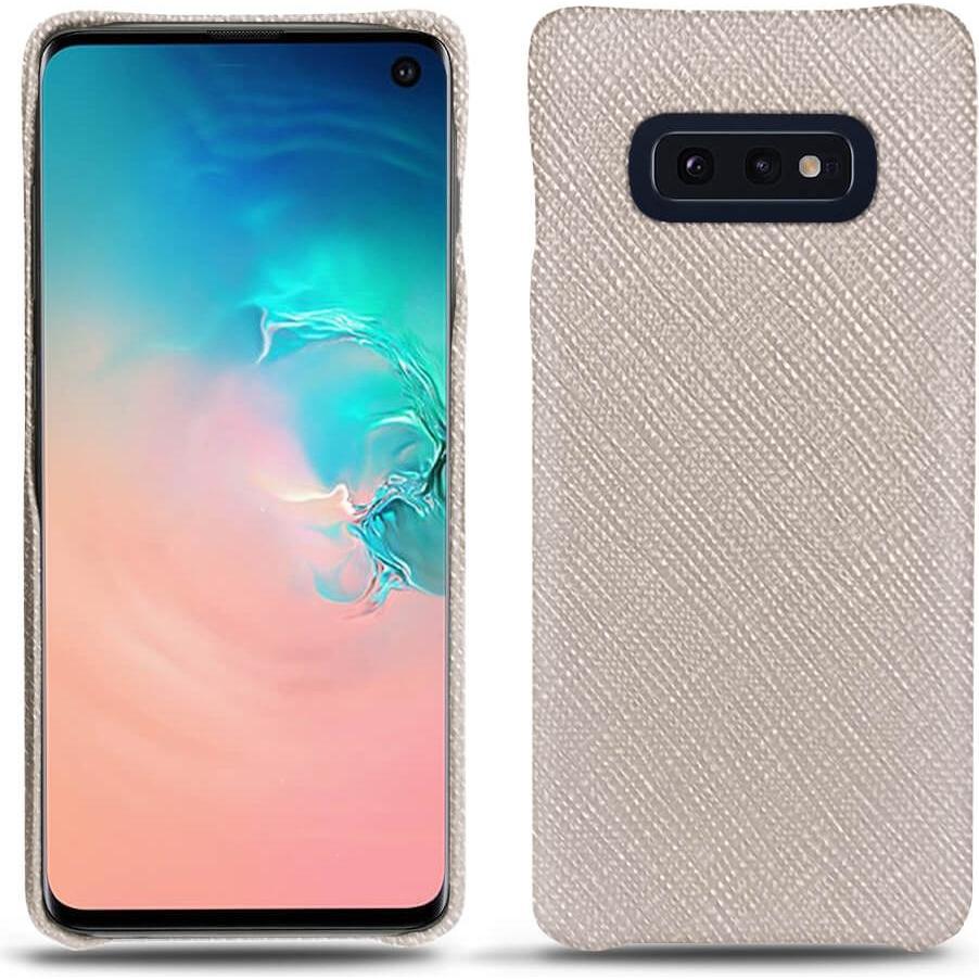 Noreve Lederschutzhülle (Samsung Galaxy S10e), Smartphone Hülle, Beige