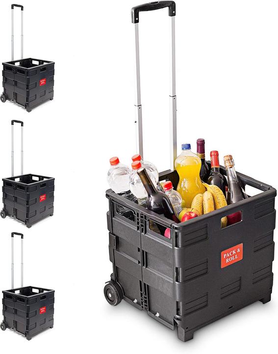 Produktbild Relaxdays Klappbares Einkaufstrolley-Set