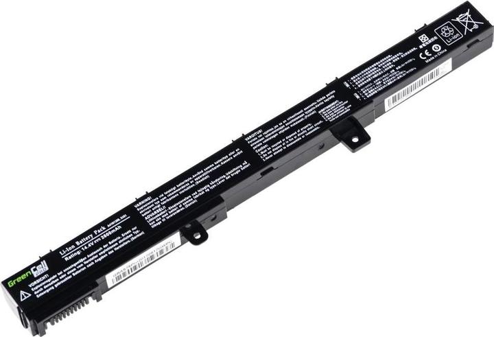 Produktbild ASUS GREENCELL AS75 Baterija Žalias Cell A31N1319 A41N1308 X451MAV X551 X551C X551CA X551M X551MA (4 Zellen, 2200 mAh)