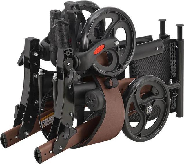 Immagine prodotto Juskys Rollator pieghevole Vital con seggiolino e borsa per la spesa