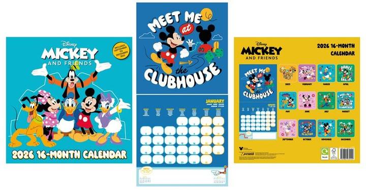 Produktbild Pyramid Disney MIckey & Minnie Square Calendar 2026 30x30 (30 x 30 cm)