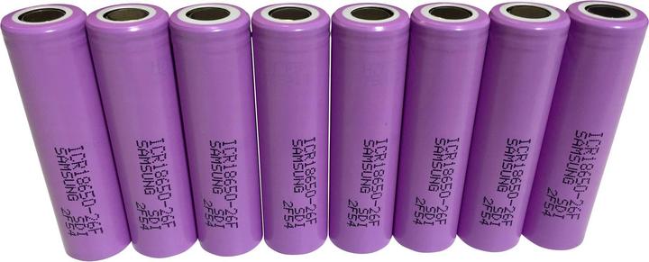 Actual product image Samsung Icr (8 pcs., 18650, 2600 mAh)