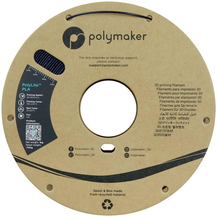 Produktbild Polymaker PolyLite PLA Galaxy Dark Blue 1.75mm 1kg (PLA, 1.75 mm, 1000 g, Blau)
