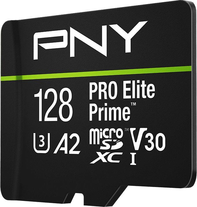 Image du produit PNY PRO ELITE PRIME 128GB (128 Go, microSDXC, U3, UHS-I)