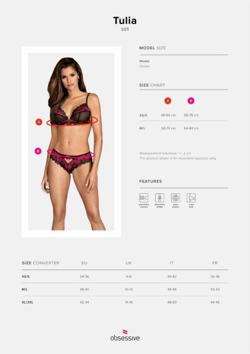 Produktbild Obsessive Tulia Set Dos Piezas Xs/S (L, M)