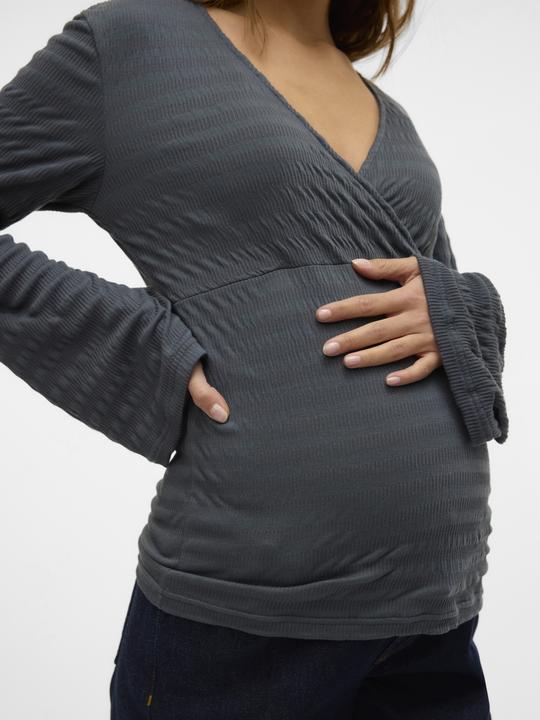 Produktbild Mamalicious Normal geschnitten V-Ausschnitt Top Bluse (XL)