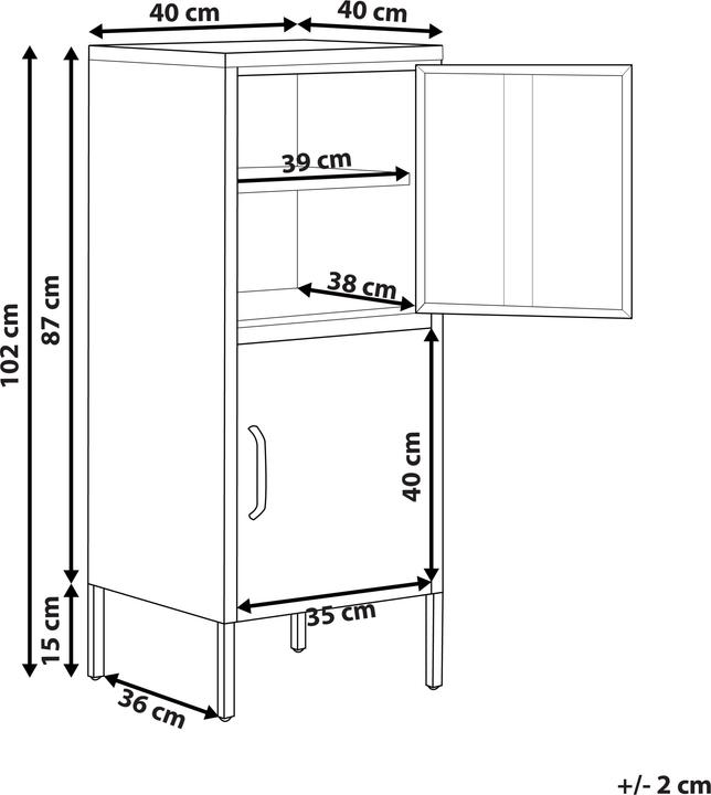 Actual product image Beliani Huron (40 x 40 x 102 cm)