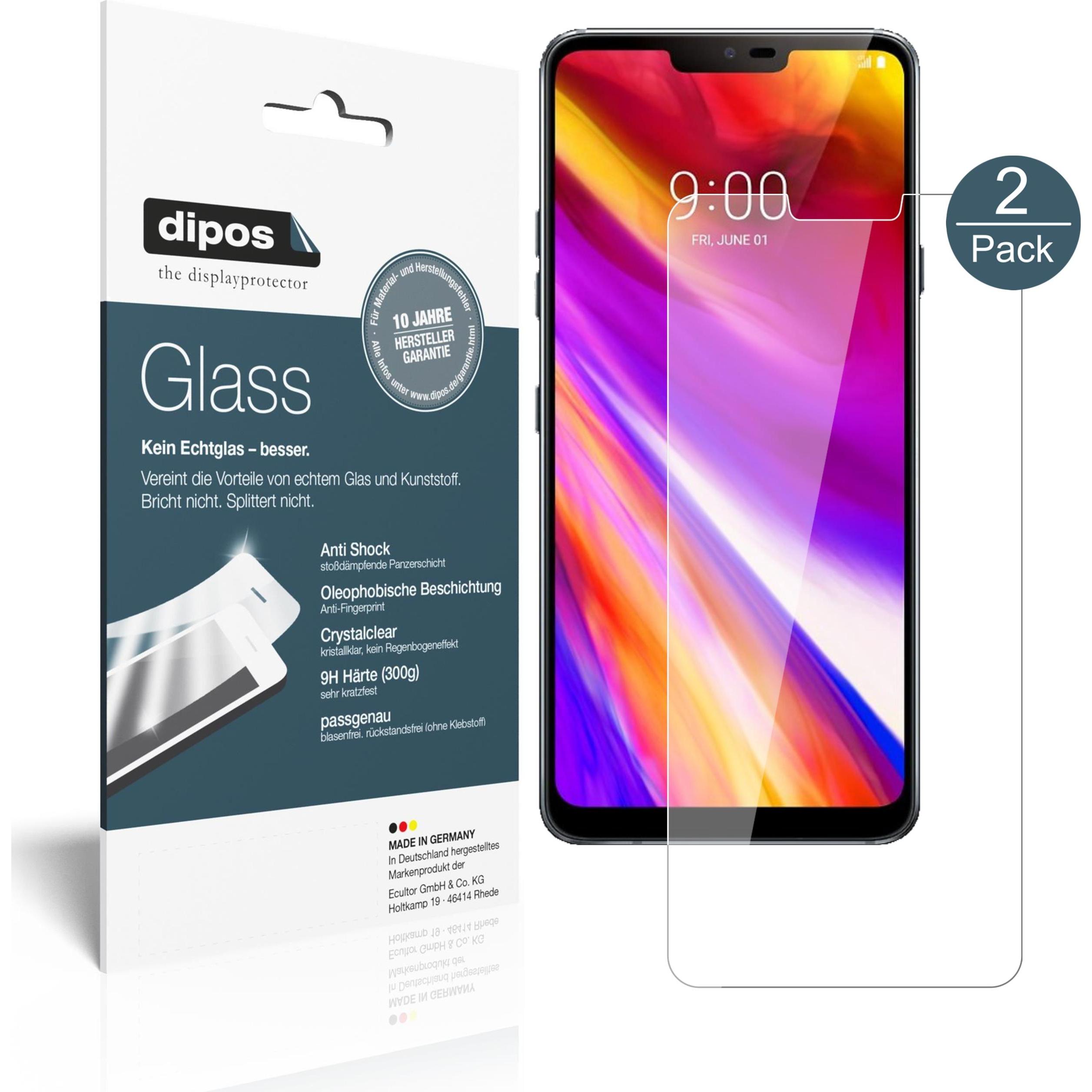 Dipos Displayschutz Anti-Shock (1 Stück, LG G7 ThinQ), Smartphone Schutzfolie, Transparent