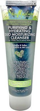 Shea Moisture Grüner Kokosnuss Aktivkohle-Reiniger 266ml (Reinigungsgel, 266 ml)
