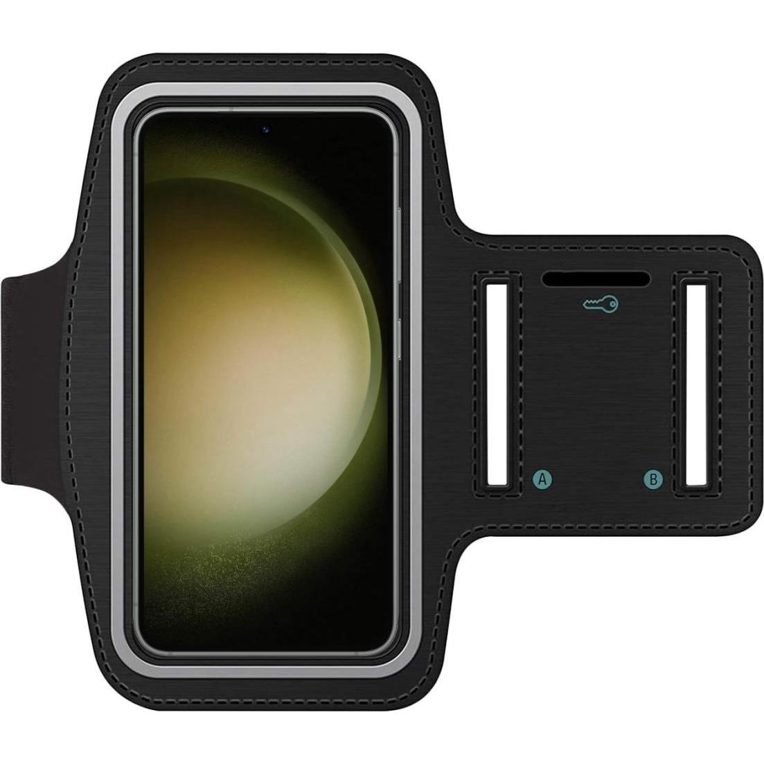 Thumbnail - SmartFitness Samsung Galaxy S23 Handy Sport Armband, Smartphone Sportarmband, Schwarz