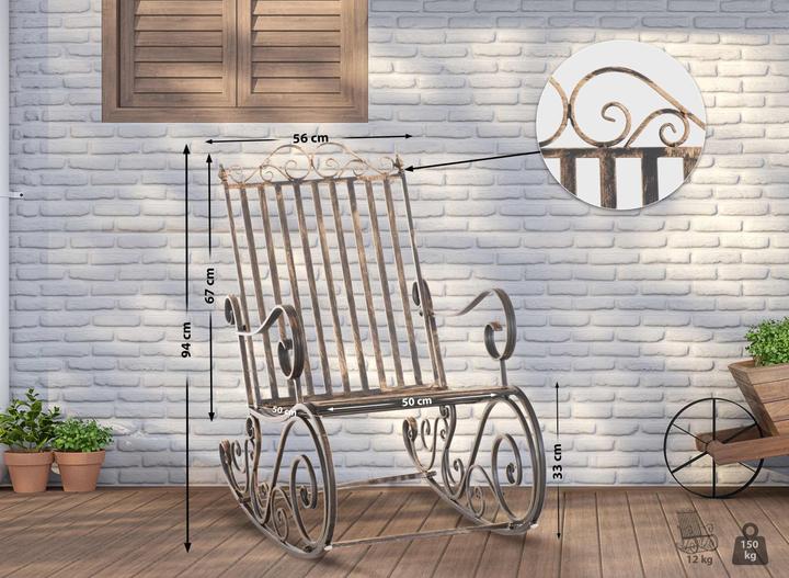 Actual product image CLP Rocking chair Smilla, bronze