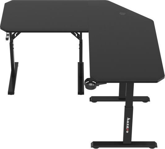Produktbild Huzaro Verstellbarer Eck-Gaming-Schreibtisch Hero 7.3 Schwarz 140 cm