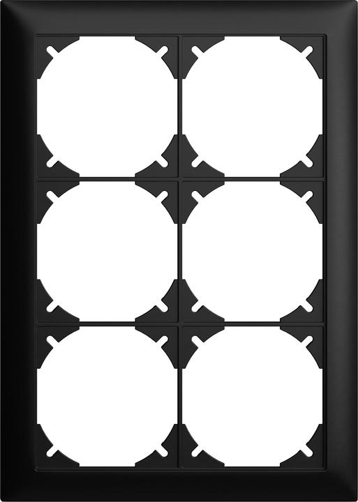 Actual product image Feller Cover frame EDIZIOdue 3x2 black