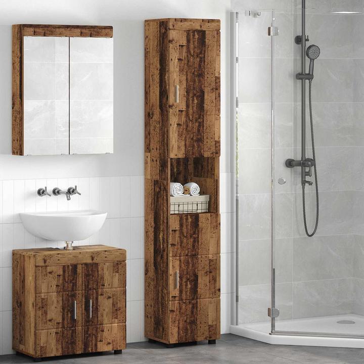 Actual product image vidaXL Badezimmerschrank (31.50 x 37 x 203 cm)