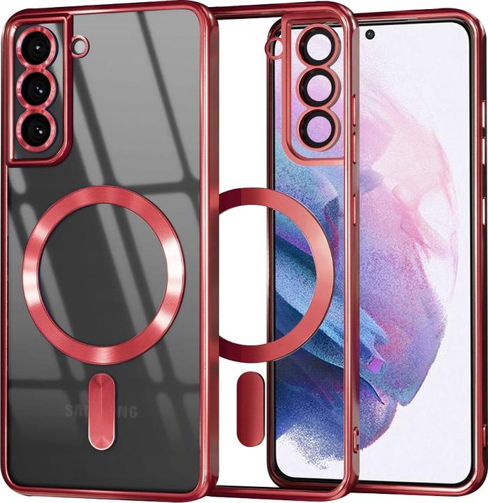 Actual product image Techsuit - Luxury Crystal MagSafe - Samsung Galaxy S21 Plus 5G - Red (Samsung Galaxy S21 5G)