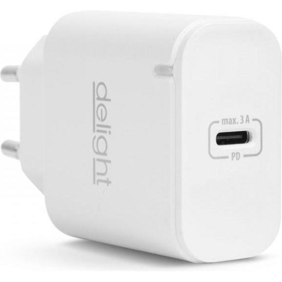 Delight USB-Typ-C-Adapter weiss (20 W), Caricatore USB, Bianco