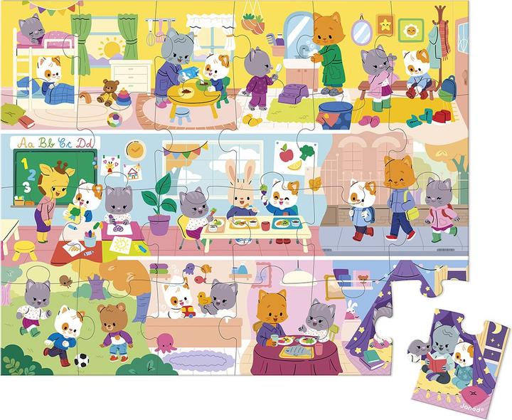 Actual product image Janod Puzzle Tägliche Routinen (24 pieces)