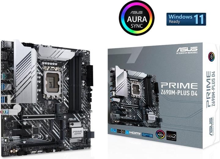Actual product image ASUS Prime Z690M-Plus D4 (LGA 1700, Intel Z690 (DDR4), mATX)