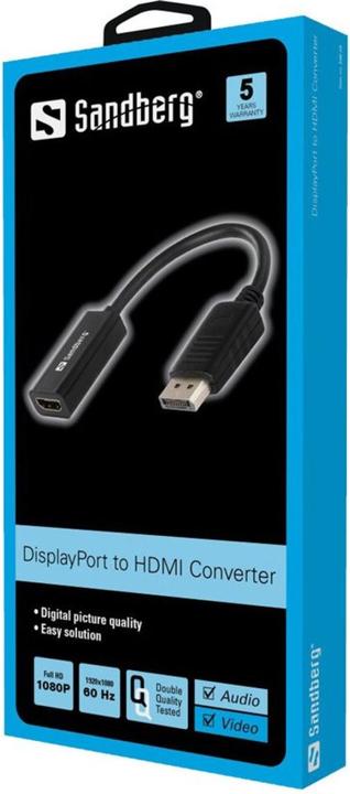Actual product image Sandberg DP to (HDMI, 10 cm)