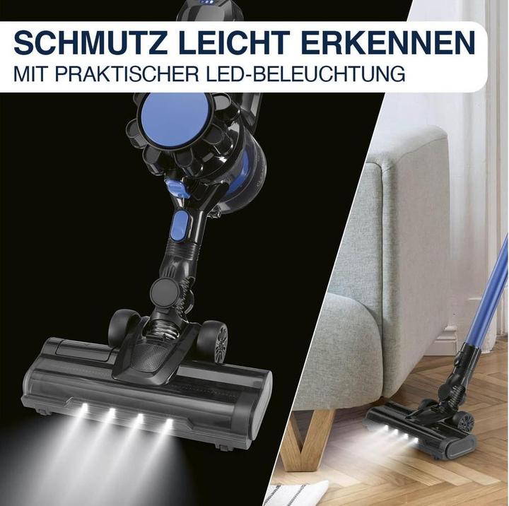 Produktbild CleanMaxx Akku-Hand- und Stielsauger Blau/Schwarz