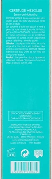 Actual product image Méthode Jeanne Piaubert Certitude Absolue (30 ml)