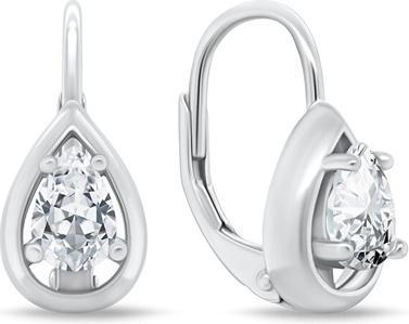 Image du produit Brilio Silver - Dangling silver earrings with zircons EA1163W