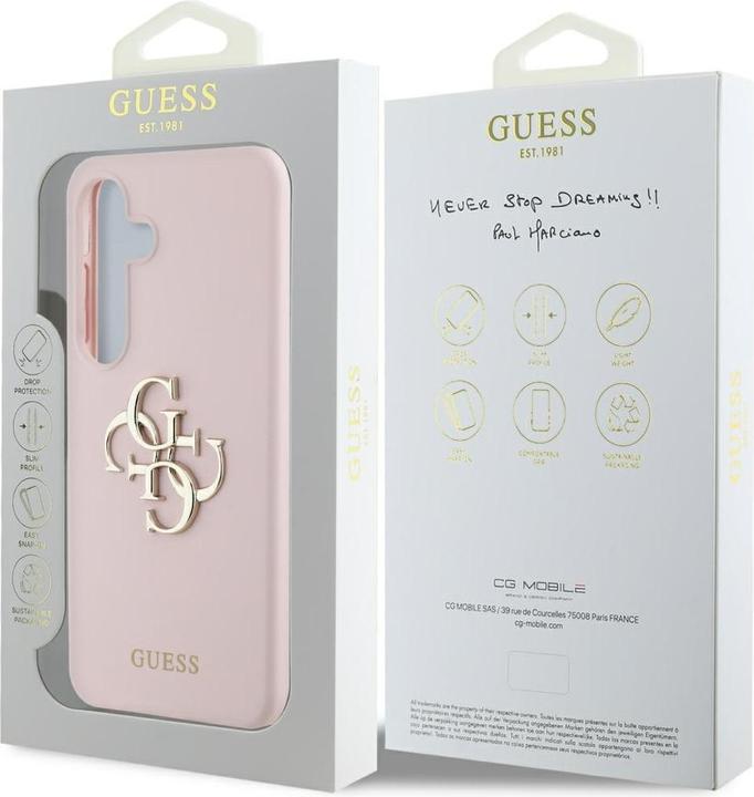 Actual product image Guess Silicone 4G Big Logo Case für S931B Samsung Galaxy S25 - pink (Samsung Galaxy S25)