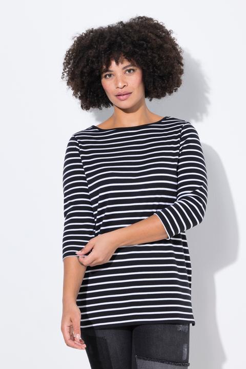 Produktbild Angel of Style T-Shirt, Classic Fit, Ringel, 3/4-Ärmel (44)