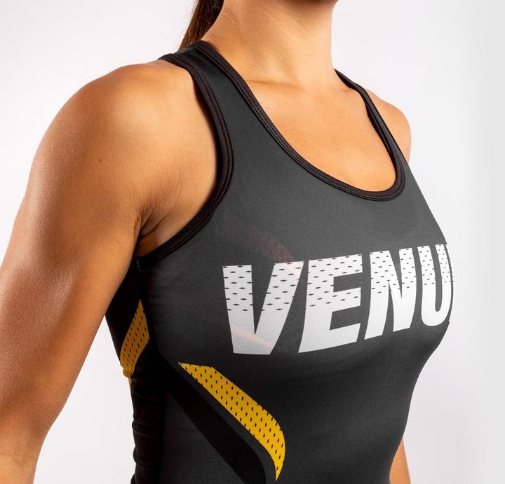 Actual product image Venum ONE FC Impact Tank top - for women - Grey/Yellow (L)