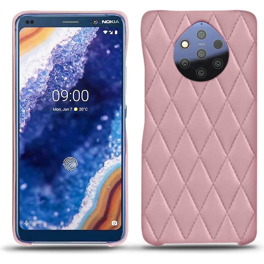 Noreve Lederschutzhülle (Nokia 9 PureView), Smartphone Hülle, Rosa