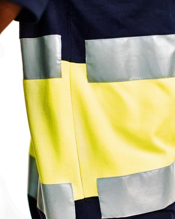 Image du produit Blakläder T-Shirt de signalisation bleu marine / jaune (XXL)